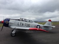 photo 1  For 70 years Glenn Black has wanted to fly an AT-6, a dual seat trainer used in WW2. This 600 horse power plane was used to train those preparing for single engine planes, but just before getting to it, Glenn was assigned to multi-engine flight.